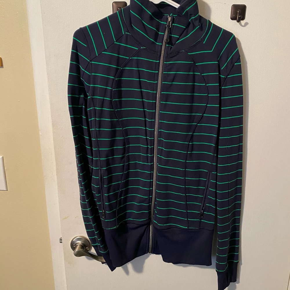 Navy and Green Lululemon Jacket